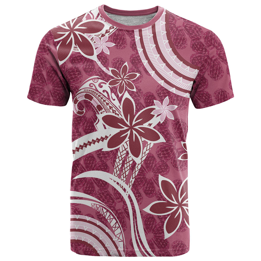 Hawaii Pupuala Plumeria Pink T Shirt Polynesian Pattern LT01 Pink - Polynesian Pride