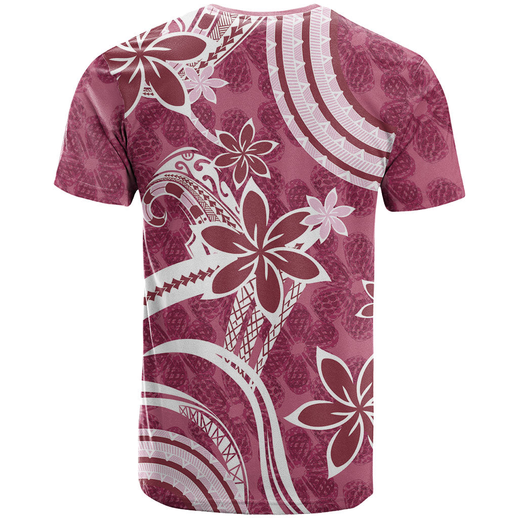 Hawaii Pupuala Plumeria Pink T Shirt Polynesian Pattern LT01 - Polynesian Pride
