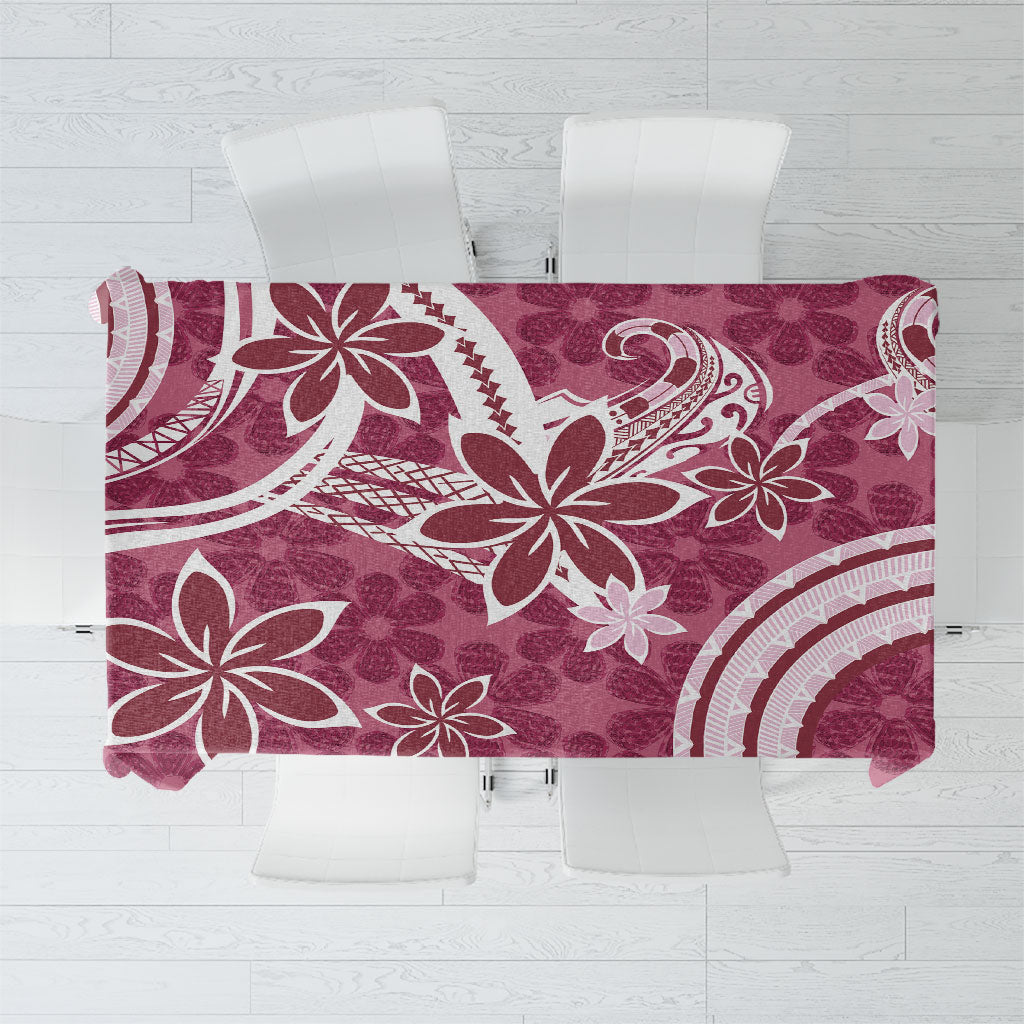 Hawaii Pupuala Plumeria Pink Tablecloth Polynesian Pattern LT01 Pink - Polynesian Pride