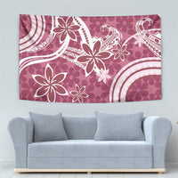 Hawaii Pupuala Plumeria Pink Tapestry Polynesian Pattern LT01 - Polynesian Pride