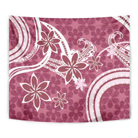 Hawaii Pupuala Plumeria Pink Tapestry Polynesian Pattern LT01 - Polynesian Pride