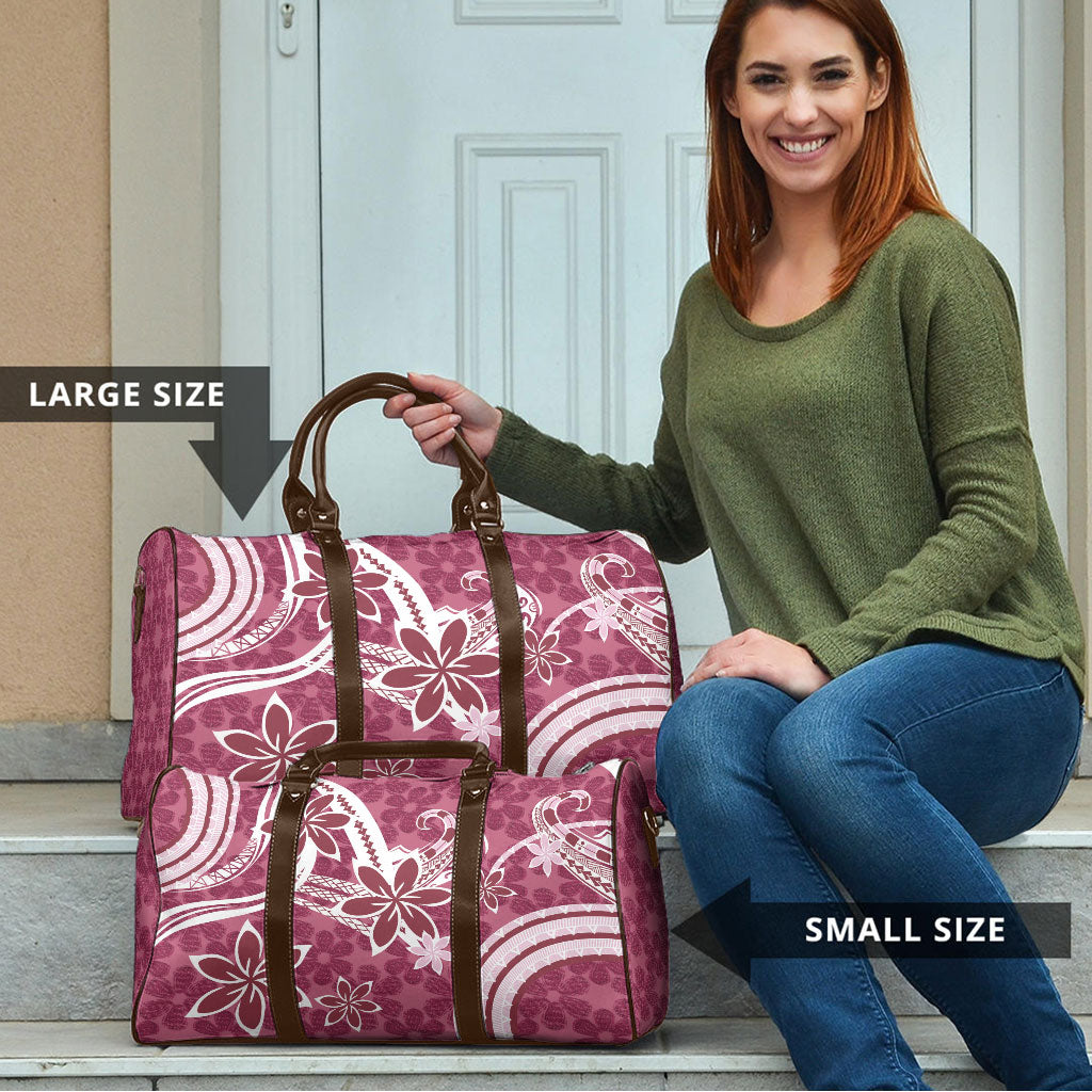 Hawaii Pupuala Plumeria Pink Travel Bag Polynesian Pattern LT01 - Polynesian Pride