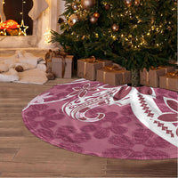 Hawaii Pupuala Plumeria Pink Tree Skirt Polynesian Pattern LT01 - Polynesian Pride