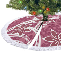 Hawaii Pupuala Plumeria Pink Tree Skirt Polynesian Pattern LT01 - Polynesian Pride