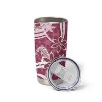 Hawaii Pupuala Plumeria Pink Tumbler Cup Polynesian Pattern LT01 - Polynesian Pride
