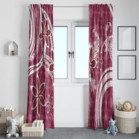 Hawaii Pupuala Plumeria Pink Window Curtain Polynesian Pattern LT01 - Polynesian Pride