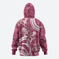 Hawaii Pupuala Plumeria Pink Zip Hoodie Polynesian Pattern LT01 - Polynesian Pride
