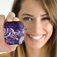 Hawaii Pupuala Plumeria Purple AirPods Case Polynesian Pattern LT01 - Polynesian Pride