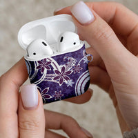 Hawaii Pupuala Plumeria Purple AirPods Case Polynesian Pattern LT01 - Polynesian Pride