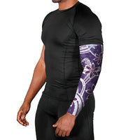 Hawaii Pupuala Plumeria Purple Arm Sleeves Polynesian Pattern LT01 - Polynesian Pride
