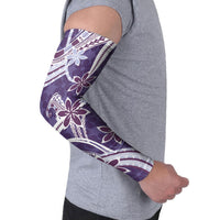 Hawaii Pupuala Plumeria Purple Arm Sleeves Polynesian Pattern LT01 - Polynesian Pride