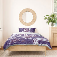 Hawaii Pupuala Plumeria Purple Bedding Set Polynesian Pattern LT01 - Polynesian Pride