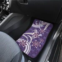 Hawaii Pupuala Plumeria Purple Car Mats Polynesian Pattern LT01 - Polynesian Pride