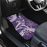 Hawaii Pupuala Plumeria Purple Car Mats Polynesian Pattern LT01 - Polynesian Pride