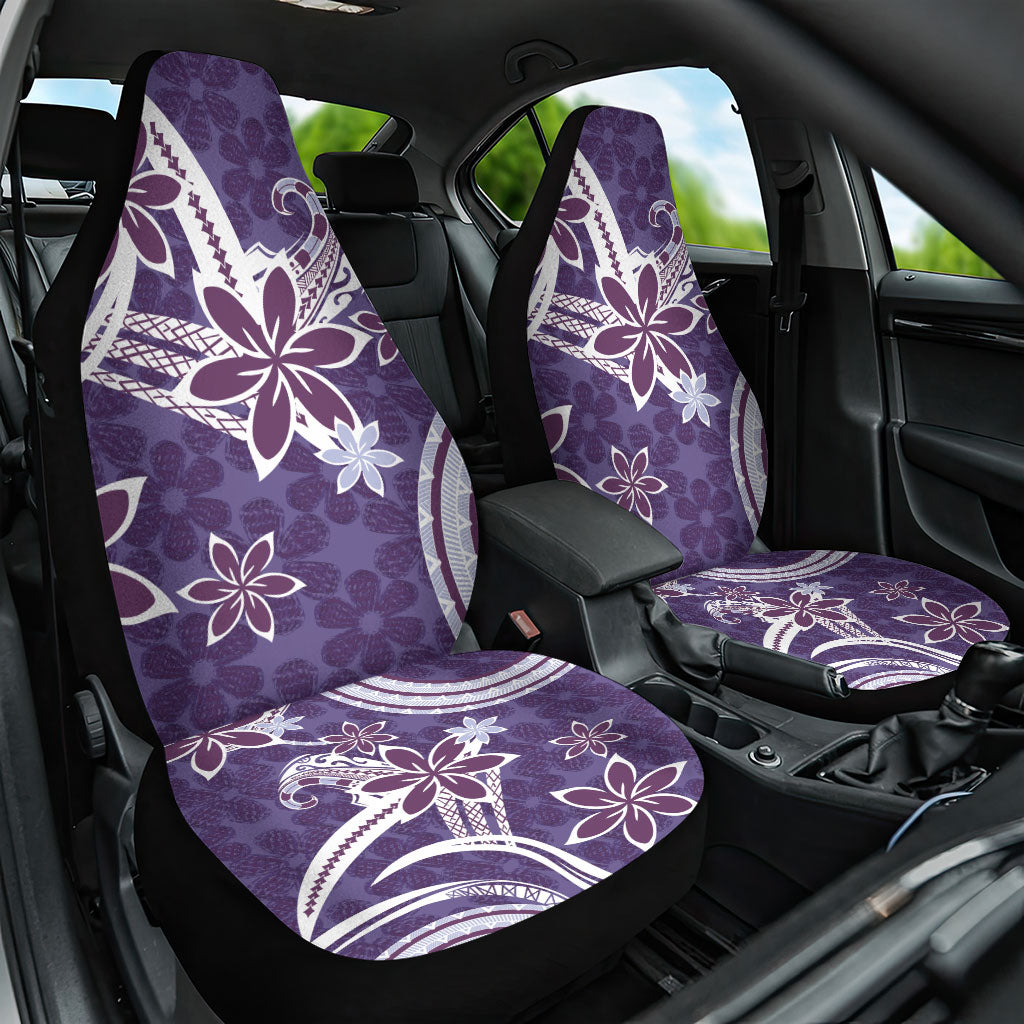 Hawaii Pupuala Plumeria Purple Car Seat Cover Polynesian Pattern LT01 One Size Purple - Polynesian Pride