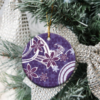 Hawaii Pupuala Plumeria Purple Ceramic Ornament Polynesian Pattern LT01 - Polynesian Pride
