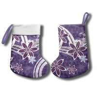 Hawaii Pupuala Plumeria Purple Christmas Stocking Polynesian Pattern LT01 - Polynesian Pride