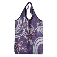 Hawaii Pupuala Plumeria Purple Grocery Bag Polynesian Pattern LT01 - Polynesian Pride