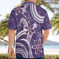Hawaii Pupuala Plumeria Purple Hawaiian Shirt Polynesian Pattern LT01 - Polynesian Pride