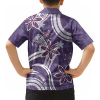 Hawaii Pupuala Plumeria Purple Hawaiian Shirt Polynesian Pattern LT01 - Polynesian Pride