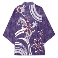 Hawaii Pupuala Plumeria Purple Kimono Polynesian Pattern LT01 - Polynesian Pride