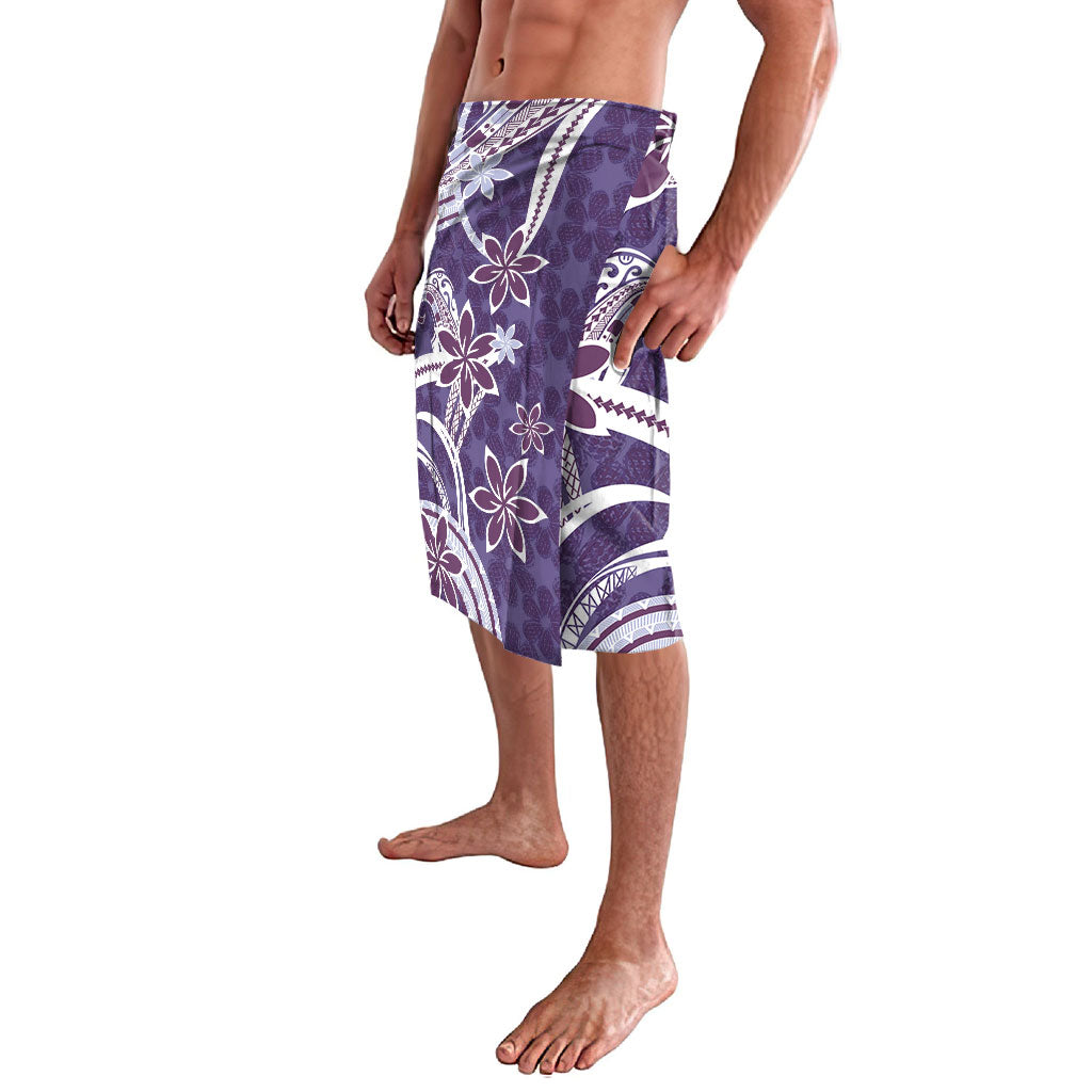 Hawaii Pupuala Plumeria Purple Lavalava Polynesian Pattern LT01 - Polynesian Pride