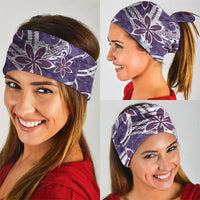 Hawaii Pupuala Plumeria Purple Neck Gaiter Polynesian Pattern LT01 - Polynesian Pride