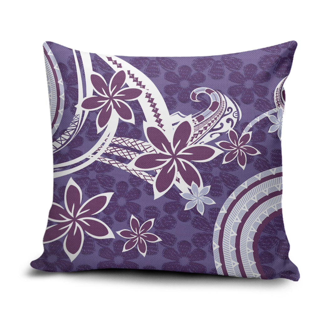 Hawaii Pupuala Plumeria Purple Pillow Cover Polynesian Pattern LT01 Purple - Polynesian Pride