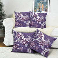 Hawaii Pupuala Plumeria Purple Pillow Cover Polynesian Pattern LT01 - Polynesian Pride