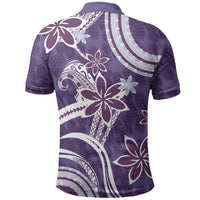 Hawaii Pupuala Plumeria Purple Polo Shirt Polynesian Pattern LT01 - Polynesian Pride