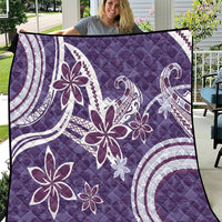 Hawaii Pupuala Plumeria Purple Quilt Polynesian Pattern LT01 Purple - Polynesian Pride