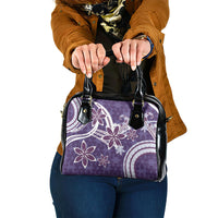 Hawaii Pupuala Plumeria Purple Shoulder Handbag Polynesian Pattern LT01 One Size Purple - Polynesian Pride