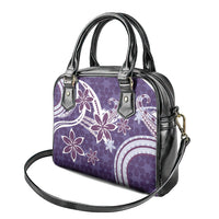 Hawaii Pupuala Plumeria Purple Shoulder Handbag Polynesian Pattern LT01 - Polynesian Pride