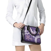 Hawaii Pupuala Plumeria Purple Shoulder Handbag Polynesian Pattern LT01 - Polynesian Pride