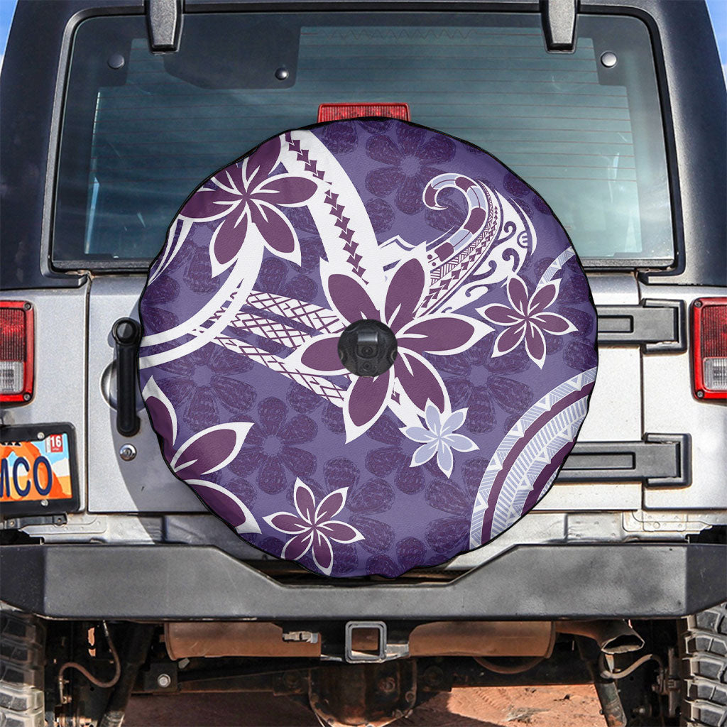 Hawaii Pupuala Plumeria Purple Spare Tire Cover Polynesian Pattern LT01 Purple - Polynesian Pride