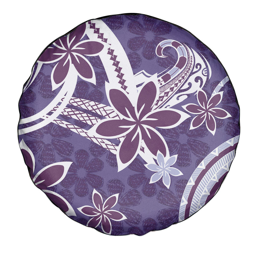 Hawaii Pupuala Plumeria Purple Spare Tire Cover Polynesian Pattern LT01 - Polynesian Pride