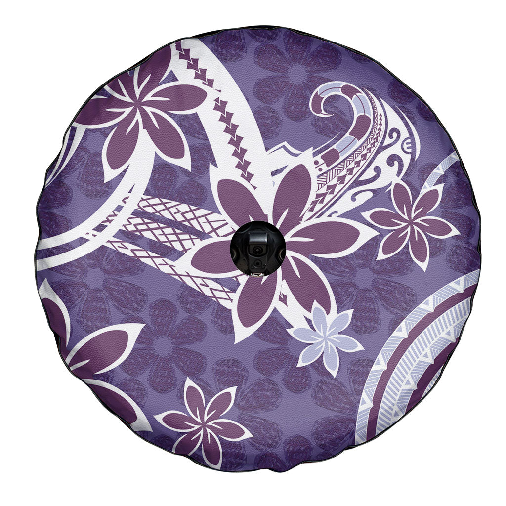 Hawaii Pupuala Plumeria Purple Spare Tire Cover Polynesian Pattern LT01 - Polynesian Pride