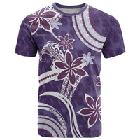 Hawaii Pupuala Plumeria Purple T Shirt Polynesian Pattern LT01 Purple - Polynesian Pride