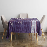 Hawaii Pupuala Plumeria Purple Tablecloth Polynesian Pattern LT01 - Polynesian Pride