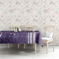 Hawaii Pupuala Plumeria Purple Tablecloth Polynesian Pattern LT01 - Polynesian Pride
