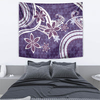 Hawaii Pupuala Plumeria Purple Tapestry Polynesian Pattern LT01 - Polynesian Pride