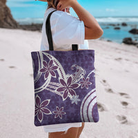 Hawaii Pupuala Plumeria Purple Tote Bag Polynesian Pattern LT01 - Polynesian Pride