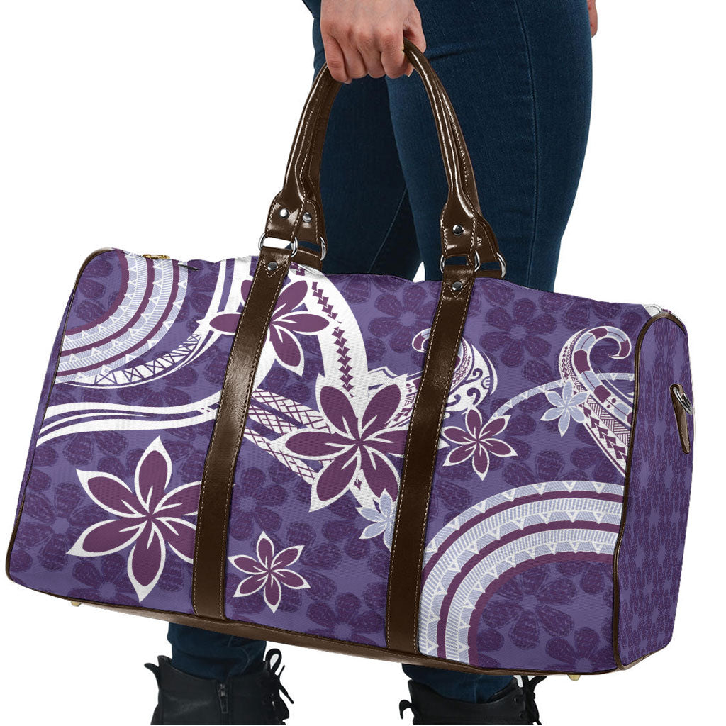 Hawaii Pupuala Plumeria Purple Travel Bag Polynesian Pattern LT01 - Polynesian Pride