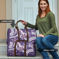 Hawaii Pupuala Plumeria Purple Travel Bag Polynesian Pattern LT01 - Polynesian Pride