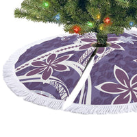 Hawaii Pupuala Plumeria Purple Tree Skirt Polynesian Pattern LT01 - Polynesian Pride