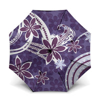 Hawaii Pupuala Plumeria Purple Umbrella Polynesian Pattern LT01 One Size Folded 11.42 inch Opened Diameter 37.4 inch Purple - Polynesian Pride