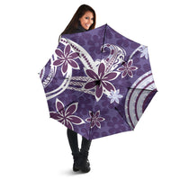 Hawaii Pupuala Plumeria Purple Umbrella Polynesian Pattern LT01 - Polynesian Pride
