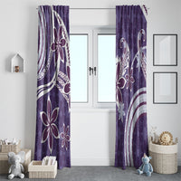 Hawaii Pupuala Plumeria Purple Window Curtain Polynesian Pattern LT01 - Polynesian Pride