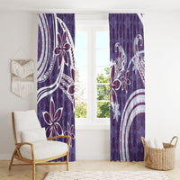 Hawaii Pupuala Plumeria Purple Window Curtain Polynesian Pattern LT01 - Polynesian Pride