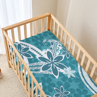 Hawaii Pupuala Plumeria Teal Baby Bed Cover Polynesian Pattern LT01 - Polynesian Pride